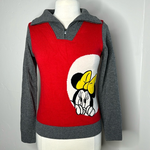 Disney Half Zip Sweater with Minnie - Picture 1 of 17